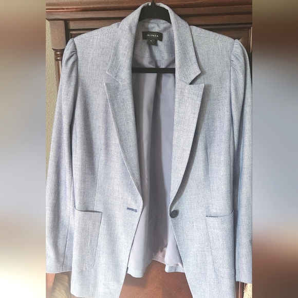 HALOGEN | $89 Chambray Blazer - Picture 6 of 6
